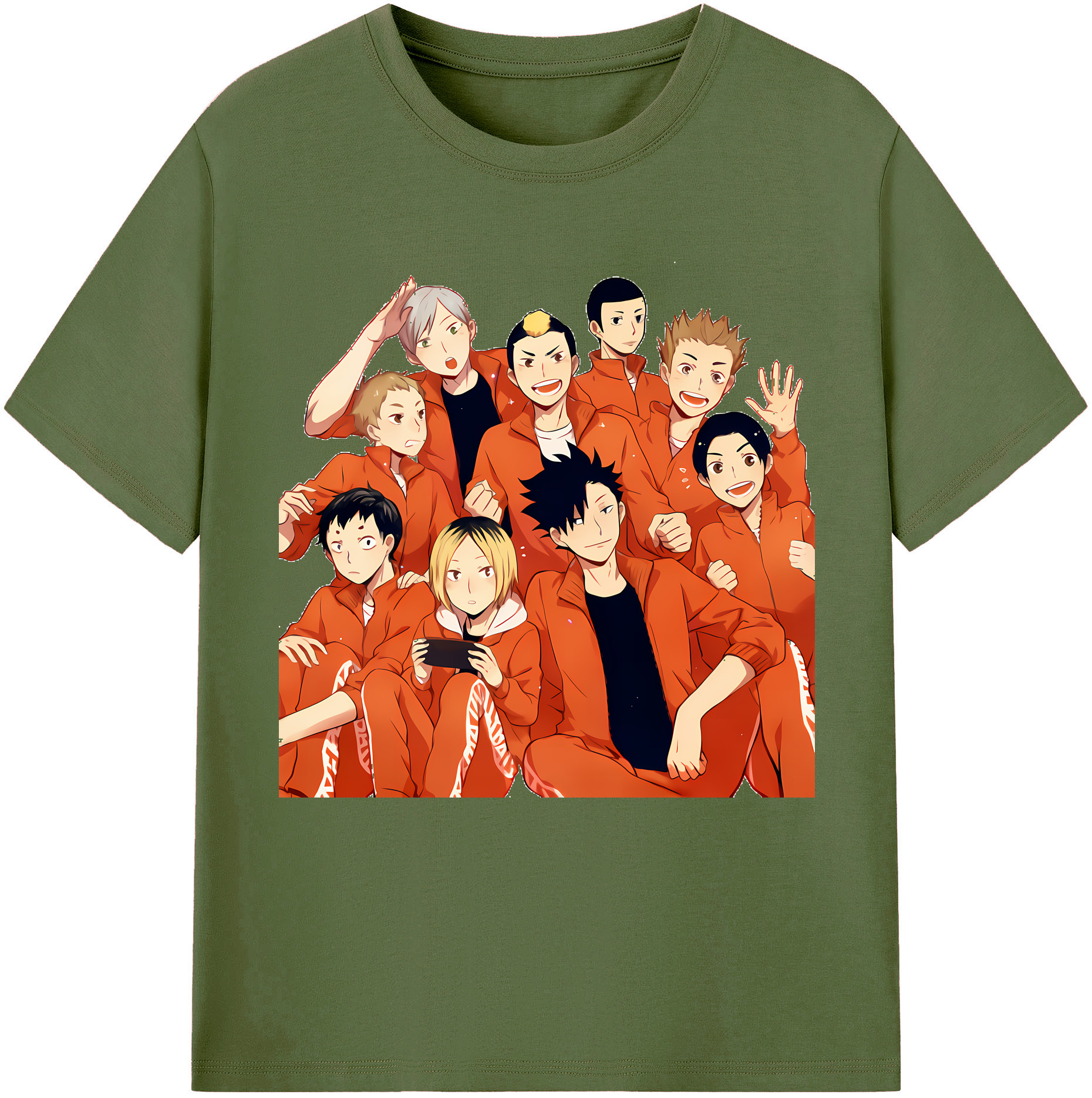 （画像用） ハイキュー!! Haikyu!! 綿100％半袖Tシャツ（フロントプリント）